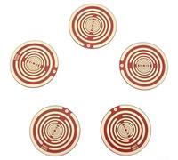 Disco polarizado ABS y cobre para terapia de alivio del dolor y práctica de alineación mente-cuerpo basada en cinco elementos (rojo)