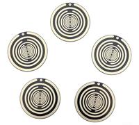 Disco polarizado, cinco elementos de cinco colores para aliviar el dolor, terapia curativa natural, adorno de Feng Shui, decoración de curación energética (negro)