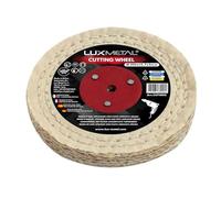 Disco Pulido Metales Sisal 100x12.7x5mm - Rueda Pre-pulido para Muela de Banco con casquillo para mandril cónico Ideal para pulir acero, latón, aluminio amoladora pulidora