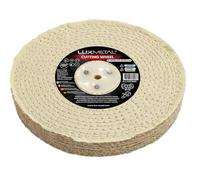 Disco Pulido Metales Sisal 200x25.4x10mm - Rueda Pre-pulido para Muela de Banco con casquillo para mandril cónico Ideal para pulir acero, latón, aluminio amoladora pulidora