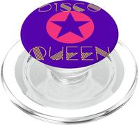 Disco Queen Estrella de los años 80 Bailando Glamour Rosa Chica Retro Vintage PopSockets PopGrip para MagSafe