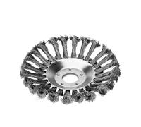 Disco recortador de alambre de acero de 6 pulgadas para cortacésped de gasolina, diámetro de 25,4 mm, accesorio de cepillo de limpieza de malas hierbas para corte de césped