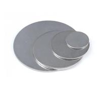 Disco redondo de acero inoxidable, Placa redonda de acero inoxidable 304, paquete 10 unidades, 15-90 mm x 1,8(20x1.8mm)