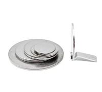 Disco redondo de acero inoxidable, Placa redonda de acero inoxidable 304, paquete 10 unidades, diámetro 15 a 26 mm, espesor 1 a 2,7(26mm*1.8mm)