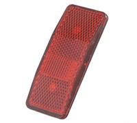 Disco reflector trasero de bicicleta para portaequipajes, luz de seguridad roja con montaje de 2 agujeros, espacio entre pernos de 5 cm, accesorio de plástico para ciclismo nocturno de 95 x 40 mm