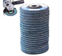Disco Solapa Pro - Zirconio 115mm, Pack 10pzs 22mm Taller | Retiro Material Superficie Lisa Vida Prolongada, Inoxidable Dulce Madera Metales Desbarbado Fuerza Industrial for Herramienta Casa