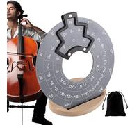 Disco teórico de guitarra, de notas ajustable, placa de aprendizaje de escala, dispositivo de práctica de estudio, herramienta de mapeo de progresión de acordes, guía de firma de teclas