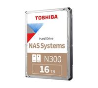 Toshiba N300 16TB HDD 7200RPM 281MiB/s NAS + Fiabilidad 24/7