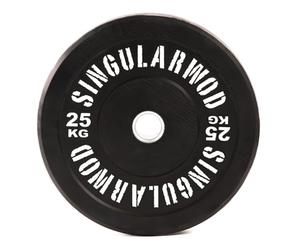 Disco Training Negro 25 kg. Discos Pesas Gimnasio en Casa Entrenamiento de Fuerza. Disco 25kg. Discos Pesas. Disco SINGULARWOD Gimnasio en casa.Entrena Crossfit e Hyrox con SW