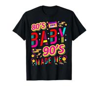 Disco vintage de la vieja escuela Made Me de los años 90 para bebés de los 80 Camiseta