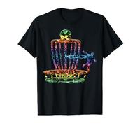 Disco Vintage Golf Art Disc Golf Golf Cesta Colorido Arte Camiseta gráfica económica