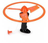 Disco volador grande juguete carga de cuerda ovni volador juguete hélice volador juguete con lanzador hélice volador niños juego de hélice Power Spin juego de vuelo para niños rotor 25 cm (A)