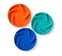 Disco volador para perro, frisbee flotante de goma, disco volador para gatos, mascotas, juguete flotante de silicona, para exteriores, interiores, playa, juego, producto multiusos, para niños y niñas