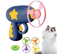 Disco Volante Genérico Juguete para Gato | Hélice luminosa interactiva | Juguete para llevar felino, Disco Volante y Platillo | Cumpleaños, fiestas, Juego interior de, Anti-Aburrimiento, Ejercicio