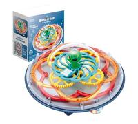 Disco volante LED, disco iluminado - Disco giratorio con música clara,Fantásticos juegos de Navidad divertidos, juegos al aire libre brillantes y brillantes en la oscuridad, juguetes