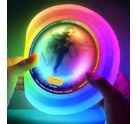 Disco Volante LED para niños, Silicona Suave, Apto para niños, IPX7, Impermeable y Flotante, 60 Leds RGB,Recargable, Ideal para Fiestas de Piscina, Juegos acuáticos, cumpleaños y Camping para niños