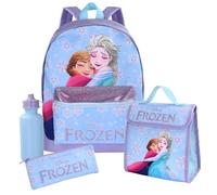 Discoball Juego de mochila para niños pequeños con bolsa de almuerzo aislada, estuche para lápices, botella de agua para niños y niñas, mochilas ligeras para niños, mochilas escolares ajustables para