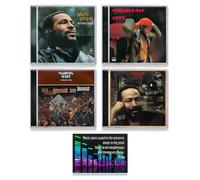 Discografía de Marvin Gaye "Prince Of Motown" What's Going On / Let's Get It On / I Want You / Midnight Love, incluye tarjeta de arte adicional