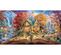 Discord_Mundo del Libro Puzzle de 1000 Piezas - Juego diFícil de Papel Reciclado Actividad para casa Regalo 38x26/1000pcs