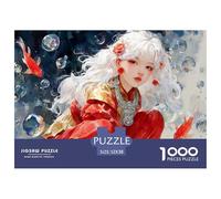 Discord_sinoshow_24085_a_White-Haired_Girl_in_Red_and_Gold__with_Silver_63559253-8c6e-4d95-be31-cb8ba154f951_2 1000 Piezas Jigsaw Puzzle Difícil, Desafiante, Casi Imposible Juego De Rompecabezas, Reg