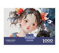 Discord_sinoshow_24085_Cute_Little_Girl_with_Brown_Hair_in_Pigtails_wea_eae9deb8-a055-457b-a24e-e7cb07b690d1_4 1000 Piezas Rompecabezas Divertido Y Estimulante Rompecabezas, Juego Familiar Anti-Estré