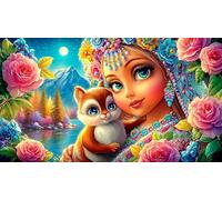 Discord_Virgen María Puzzle de 1000 Piezas para niños de 12 años Regalos de cumpleaños para niños Mayores 38x26cm/1000pcs