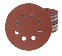 Discos abrasivos 125mm grano 80 papel lijar 50 unidades 8 agujeros disco lijado para lijadora excéntrica