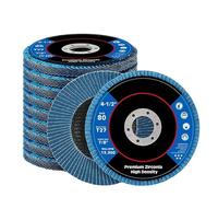 Discos Abrasivos 2/5/10 Uds discos de aletas 115mm T27 muelas de circonio grano 40/60/80/120(Grit 80,10pcs)