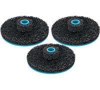 Discos abrasivos de recambio HAZET 4960F-0160/3 I Juego de 3 piezas I 160 mm I para la limpieza rápida y sencilla de cubos de rueda y discos de freno con montaje de perno de rueda