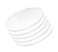 Discos acrílicos redondos transparentes, 5 unidades, grosor de 4 mm, diámetro de 70-100 mm, placa redonda transparente, ideal for manualidades y proyectos de bricolaje.(Diameter 70mm)