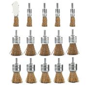 Discos de alambre de acero al carbono, Rueda de cepillo abrasivo alambre cobre, dorado, 10-25mm, paquete 2/5/10 for herramientas Dremel(25mm,10Pcs)