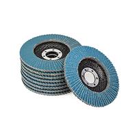 Discos de aleta de 10 piezas 115 / 125mm discos de lijado de amoladora angular 40/60/80/120 hojas de muela abrasiva para hierro de acero inoxidable,115mm 40Grit 10 piezas