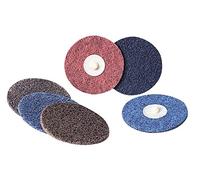 Discos de cambio rápido SCD A/O FE - Sistema Lockit - Roloc, ideales para trabajos de desbaste y acabado en diferentes superficies.