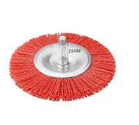 Discos de cepillo de alambre, Cepillo de copa nailon abrasivo, 25-100mm, taladro vástago hexagonal 1/4", eliminación madera y Metal(103mm)