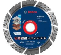 Bosch Professional 1x Disco de corte de diamante Expert MultiMaterial (para Hormigón, Ø 150 mm, accesorios Amoladora grande)