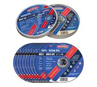 Discos de corte rápido Faithfull extrafinos de 1 mm - Disco multicorte de 115 mm x 1 mm x 22,23 mm (4,5 pulgadas), paquete de 10 con estuche