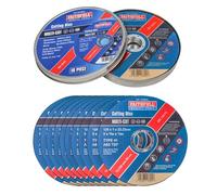 Faithfull FAI12510MUL - Disco abrasivo (tamaño: 125x1x22mm, pack de 10)