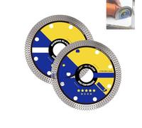 Discos de corte ultrafinos para azulejos de cerámica, hojas de corte de diamante multifuncionales ultrafinas para porcelana, jade, azulejos y mármol. (2PCS)