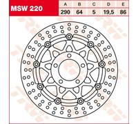 Discos de freno 290 mm Trw Suzuki RGV 250/GSF 400-600/GSX 600-750/RF 600/SV 6...