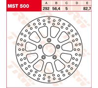 Disco de freno LUCAS TRW MST500, 1 Pieza