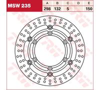 Discos de freno 298 mm Trw Yamaha Xv 535-1600/xj 600/xvs 650-1100-1300/xvz 12...