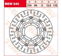Discos de freno 310 mm Trw Honda Cbr 600-1000-125/cb 1000-1300/ctx 1300 Yamah...