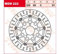 Discos de freno 320 mm Trw Suzuki GSX 1400-1300/GSX-R 600-1000/TL 1000 MSW223