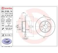 Discos de freno ALFA ROMEO 164 2.0 08.3126.11