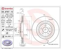 Brembo 09976711 Discos de Freno con Recubrimiento UV, Set de 2