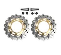 Discos de freno delantero para Ya-ma-ha XP T-MAX DX 560 ABS 2017-2019 / T-MAX 530 SX ABS 2017-2019 / T-MAX 560 ABS 2020 / T-MAX 560 Tech Max ABS 2020-2021 / T-MAX 530 IRON 2016 El oro
