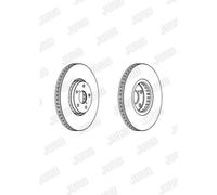 Discos De Freno Delanteros Ø334 Mm Ventilados Para Lexus GS GRS19_ UZS19_ GWS19_