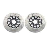 Discos de freno delanteros BIKINGBOY compatibles con Bandit GSF 1200 / S 96-05 RF900R 94-99 97 GSX FS Inazuma 98-02 00 GS1200 SS 01 02(Round Black)