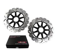 Discos de freno delanteros para MOTO GUZZI GRISO 1100 2005-2008/SPORT 1100 1996/V11 LE MANS 1100 2000-2005/V11 SPORT 1100 1997-2000 Accesorios para motos Nero