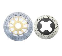 Discos de freno delanteros y traseros BIKINGBOY compatibles con GSF 250 Bandit 90-23 GS500E 88-11, 10, 09, 08, 07, 06, 05, 04, 03, 02, 01, 00, 99, 98, 97, 96, 95, 94(Gold ZY)